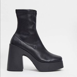ASOS black Elsie boots